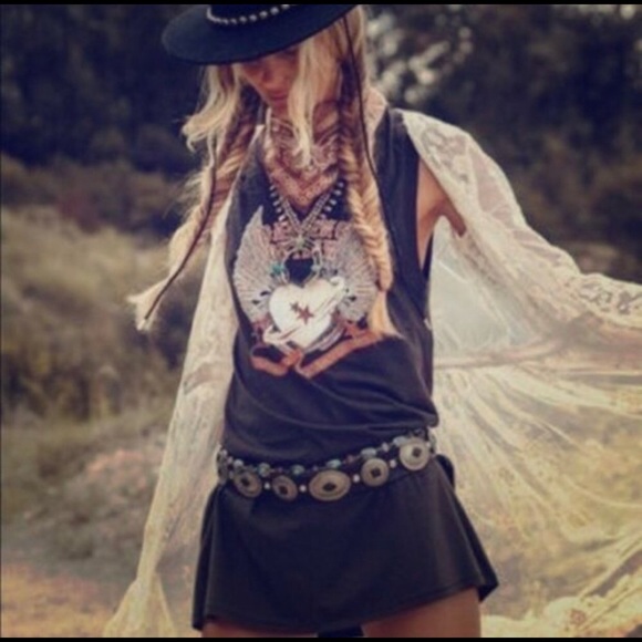 Boho Gypsy Festival Vintage TShirt Tunic/Dress - Picture 7 of 7